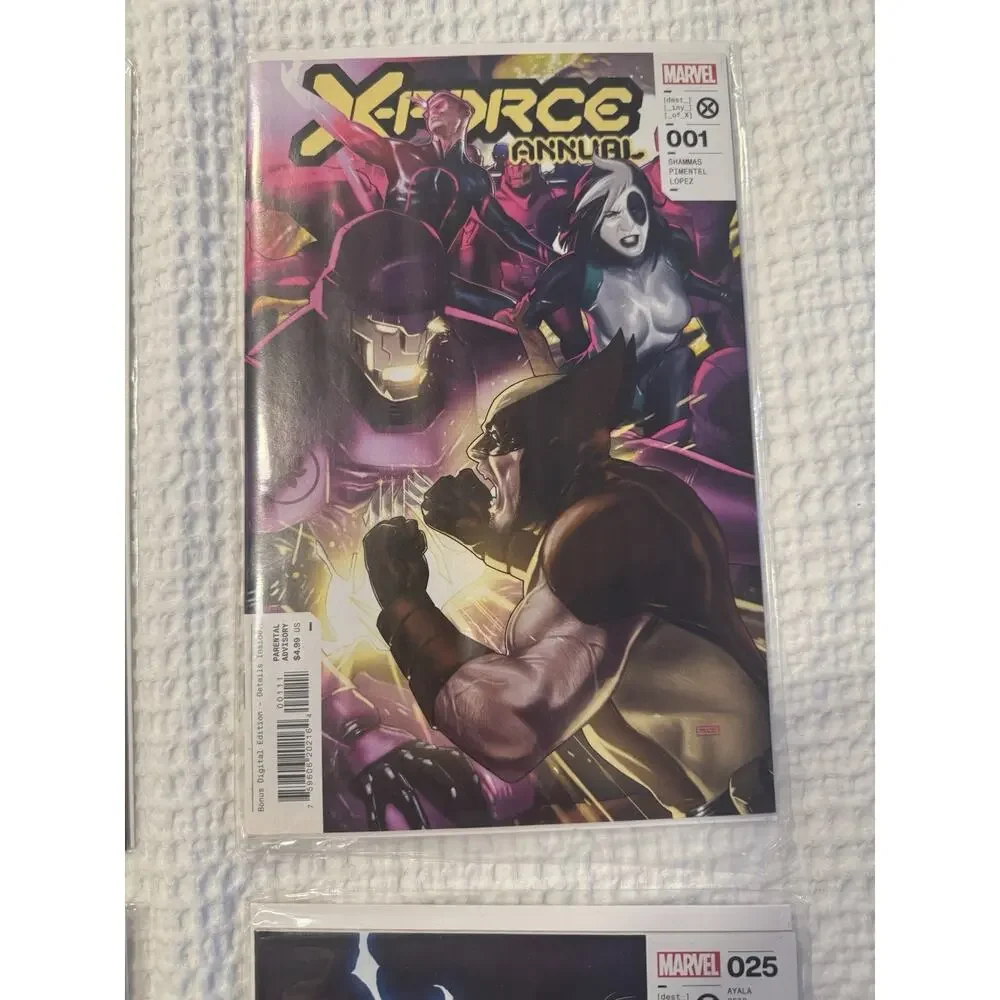 Lot of 4 New Comics X-Men X-Force New Mutants Marvel #11 #1 #10 #25